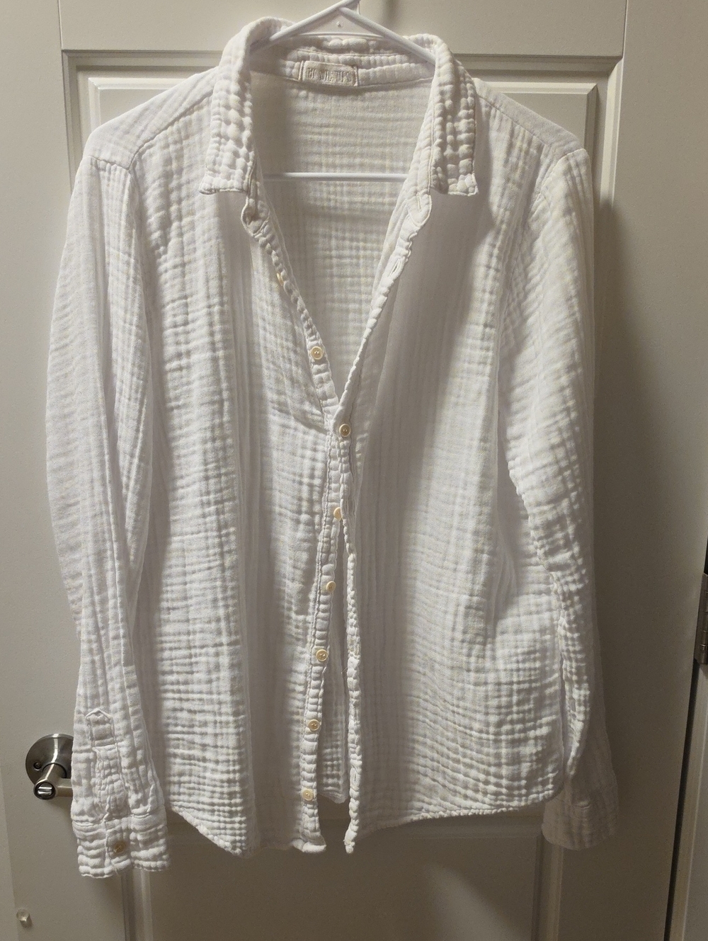 CP Shades Romy Double Cotton Gauze Shirt White Medium